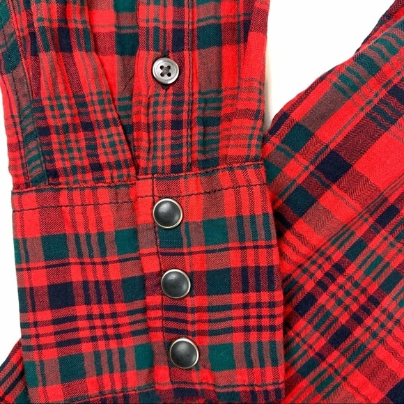 DENIM & Supply by Ralph Lauren I Western  Style I Red Plaid Button Down - Picture 9 of 11